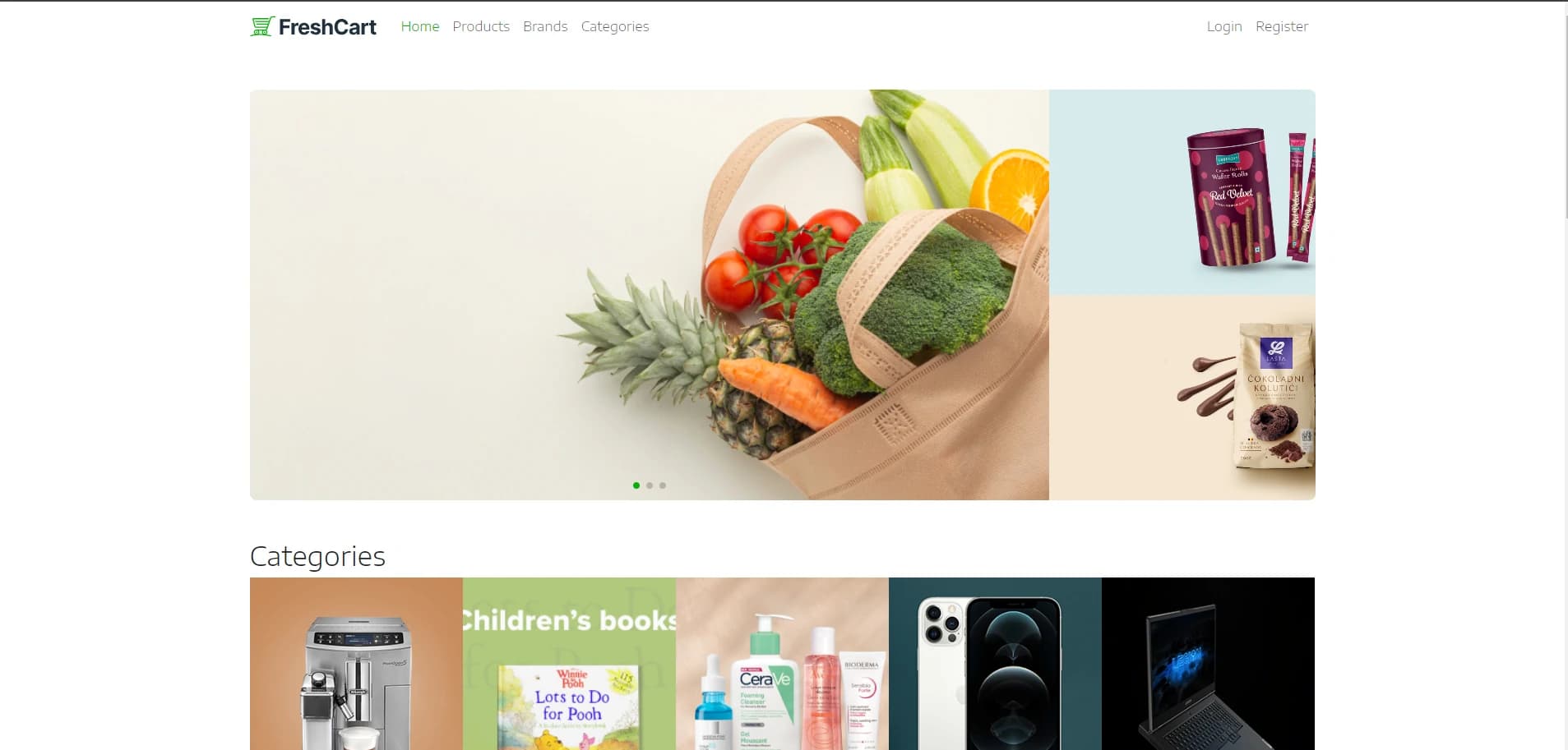 Fresh Cart — website screenshot