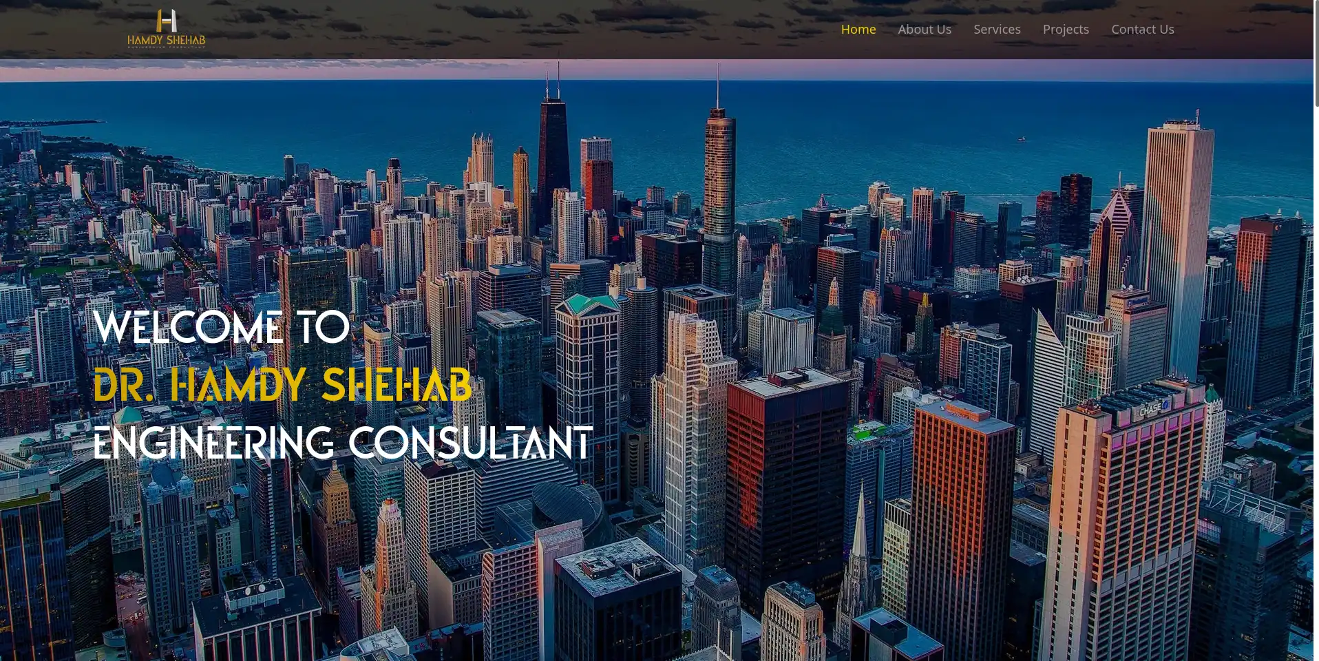 Hamdy Shehab — website screenshot